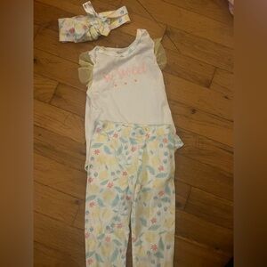 Le Top Floral matching outfit with headband